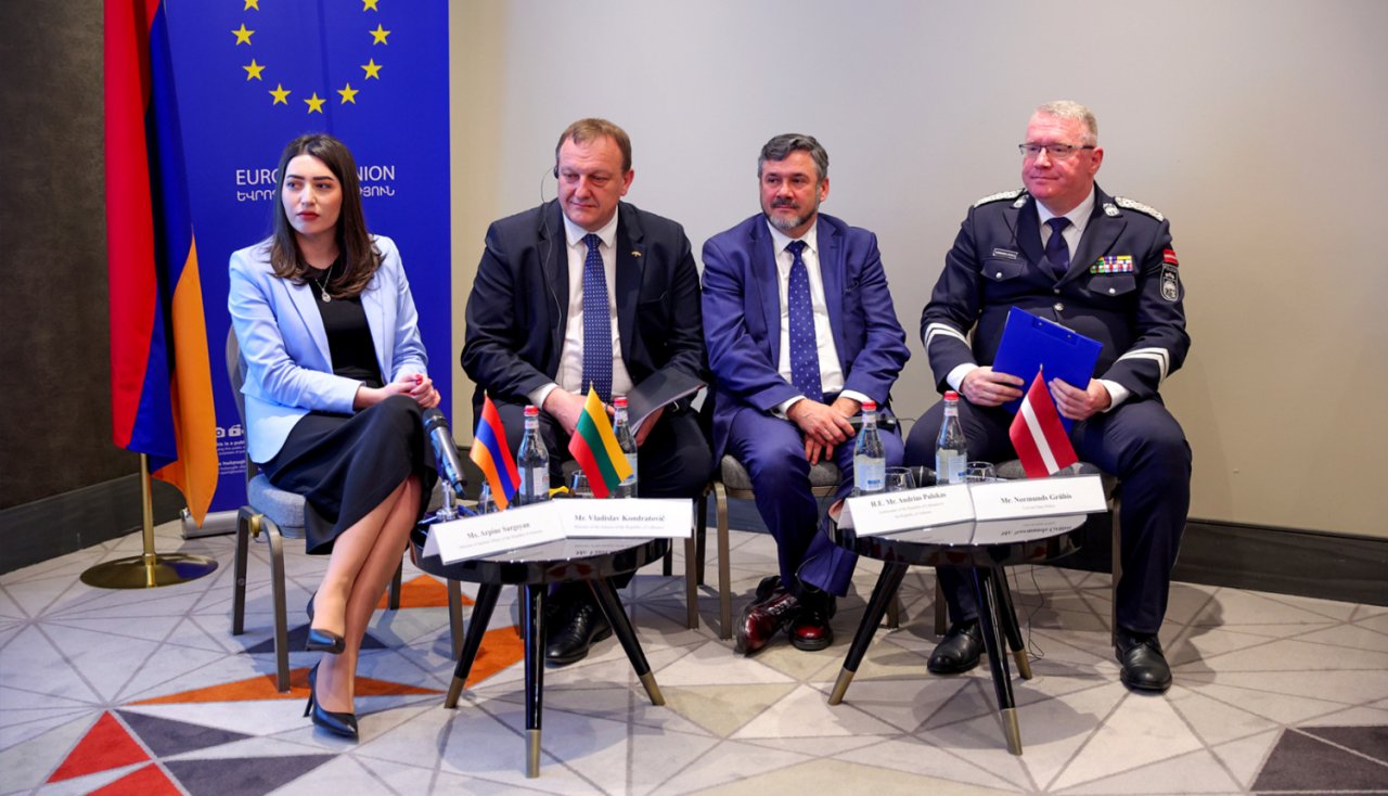 Veiksmīgi noslēdzies ES līdzfinansēts projekts ar aktīvu Latvijas un Lietuvas iesaisti par tiesībaizsardzības un drošības reformām Armēnijā