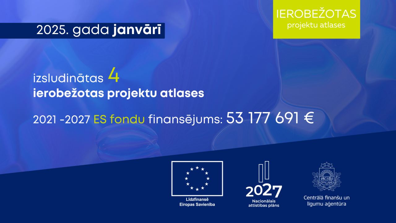 Janvārī izsludinātas četras ierobežotas ES fondu projektu atlases par 53 miljoniem eiro: apkopojums