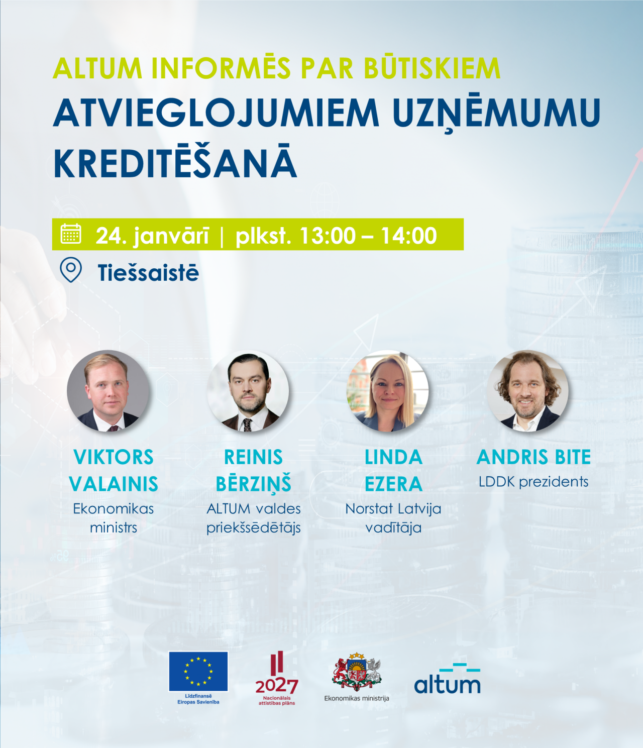 Altum informēs par būtiskiem atvieglojumiem uzņēmumu kreditēšanā