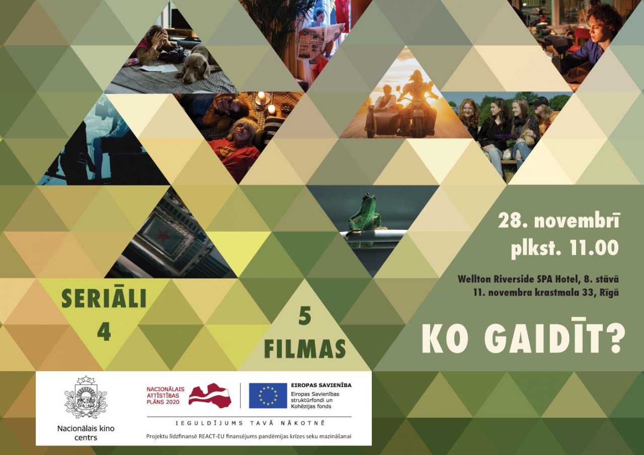 Krāsu laukumi ar filmu kadriem